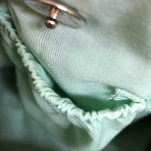 LIKE NEW Mint Green Raffia Beaded Handbag - Picture 4 of 7